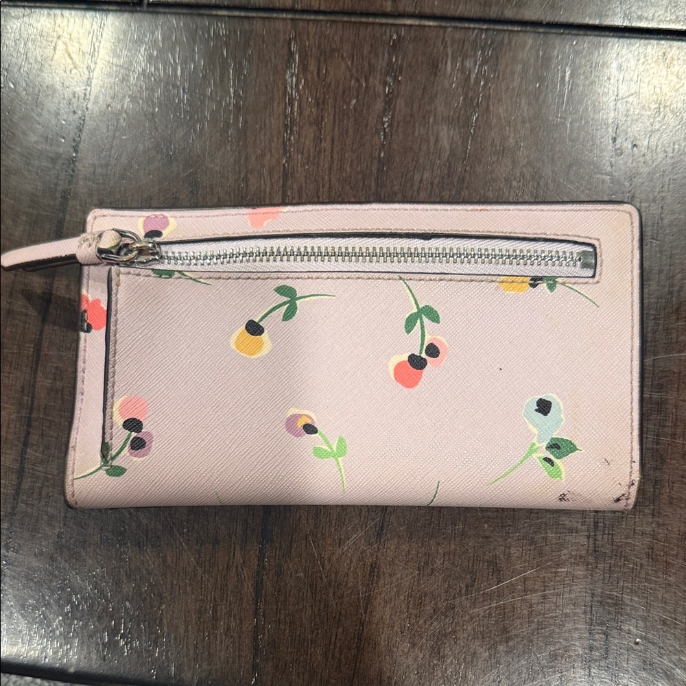 Kate Spade Pink Floral Wallet - Picture 2 of 5